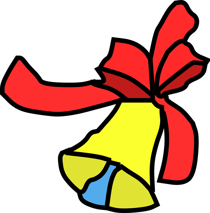 Christmas Bell Clipart Single - Bell Clip Art (708x720), Png Download