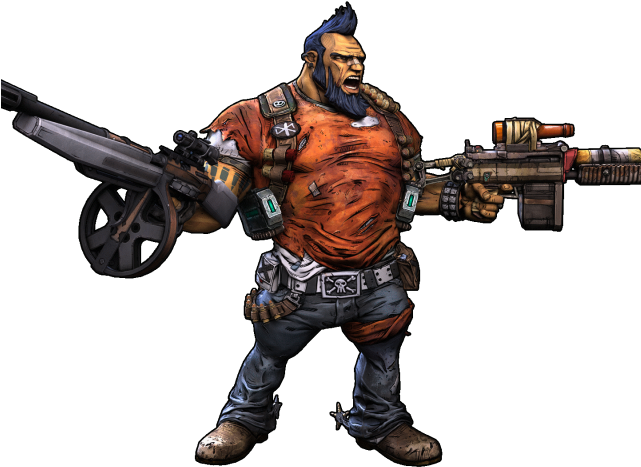 Borderlands 2 Salvador Wallpaper - Borderlands 2 Gunzerker (640x480), Png Download