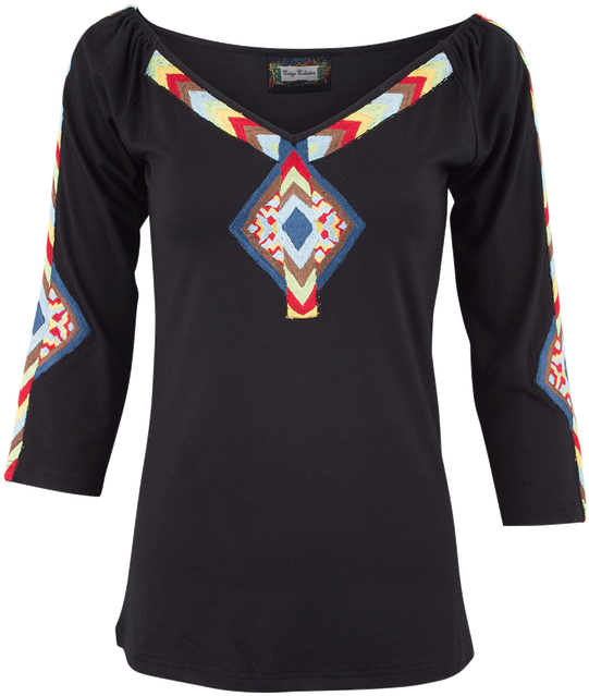 Vintage Collection Angel Wings Knit Top - Long-sleeved T-shirt (544x800), Png Download