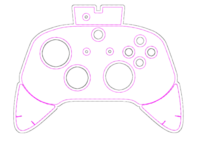 Cinch Gaming Esports Tournament Game Controllers Custom - Game Controller (666x482), Png Download