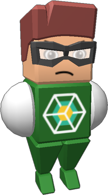 The Mingler Version Of Green Lantern - Cartoon (768x768), Png Download