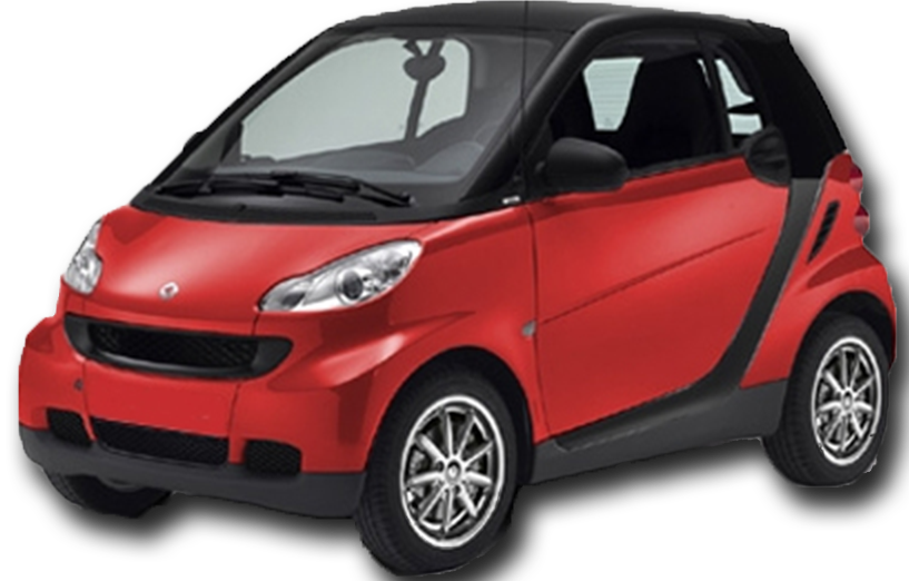 Red Smart Car 1 - 2010 Smart Fortwo Pure For Sale In Wisconsin (817x522), Png Download