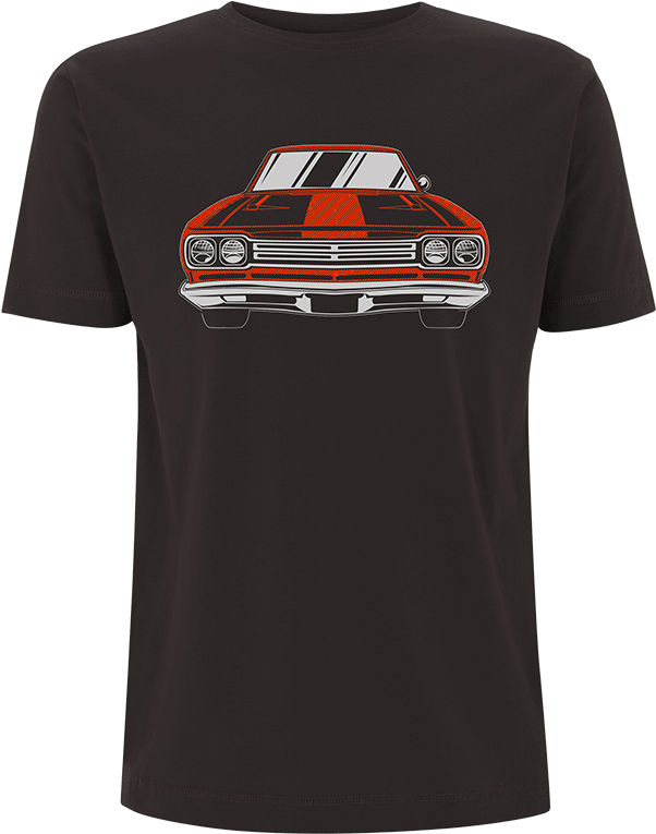 Home>clothing>t Shirts>red Car T Shirt - Muscle Car (700x904), Png Download