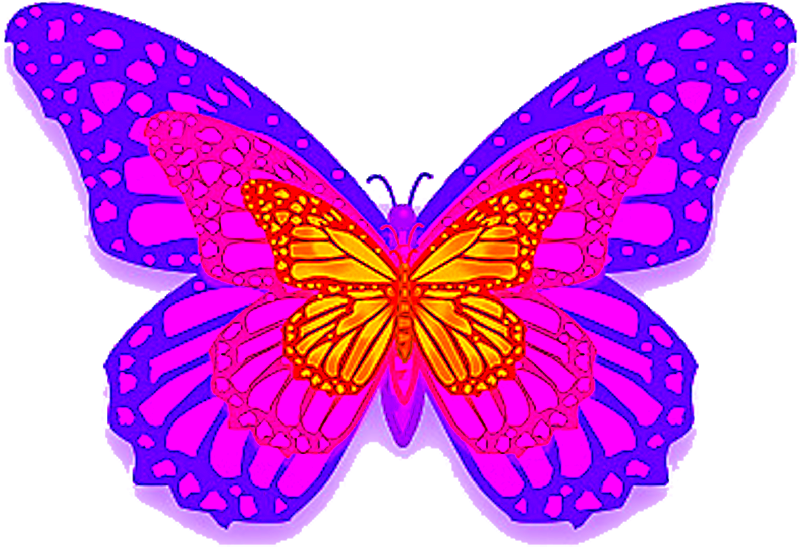Purple Butterfly Png - Borboleta Roxa Png (1712x1282), Png Download