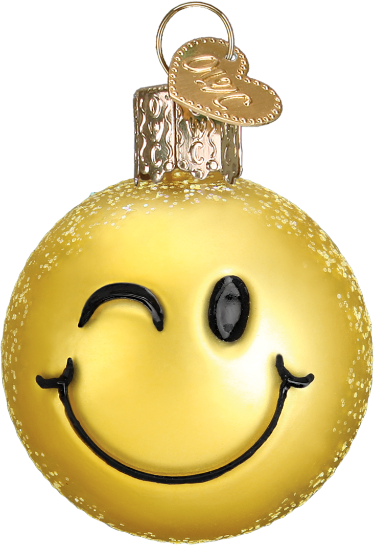 Mini Emoji Ornament Set - Old World Christmas (1200x1200), Png Download