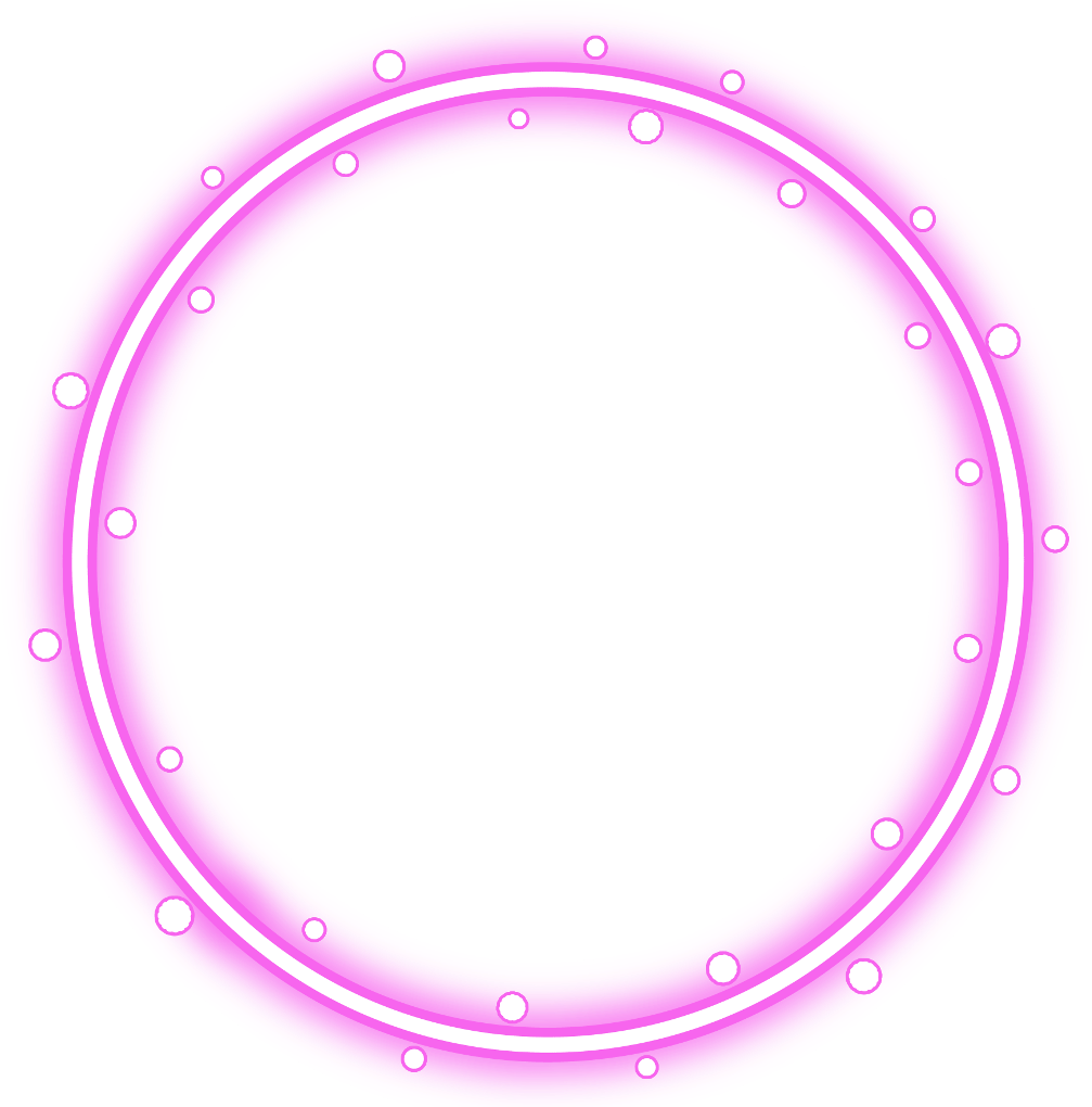 #neon #round #pink #freetoedit #circle #frame #border - Red Circle Border Transparent (1024x1024), Png Download