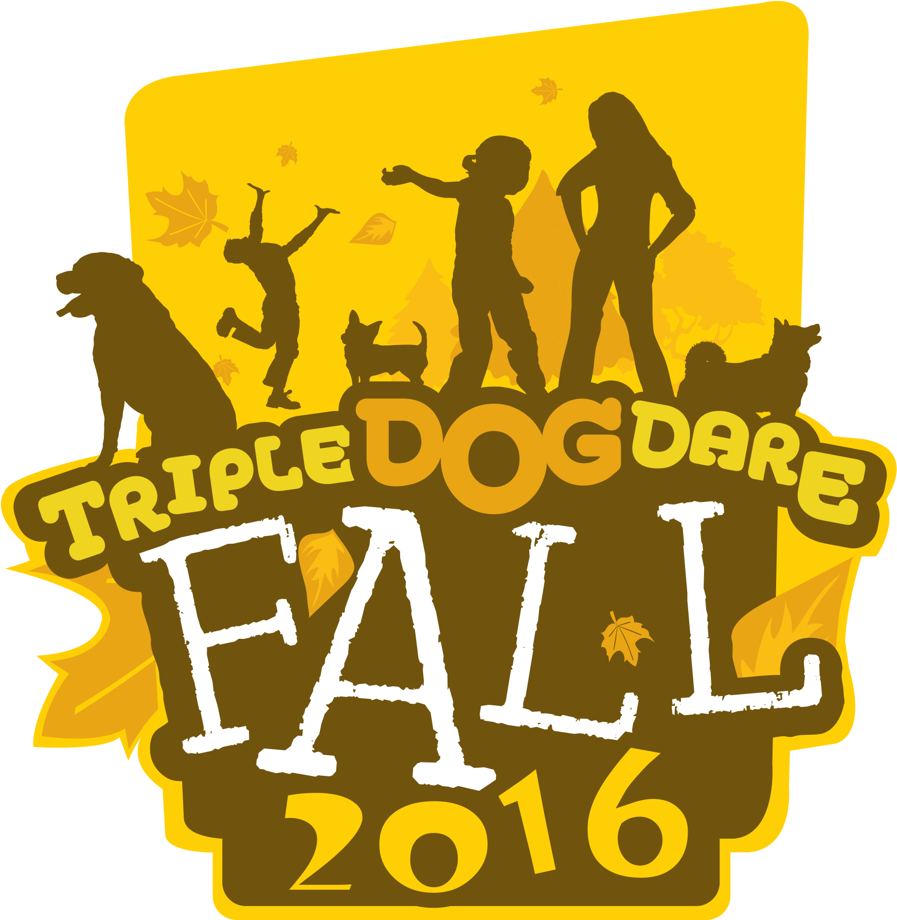 Triple Dare Running Kids - Vinyl Wall Art (1813x1810), Png Download