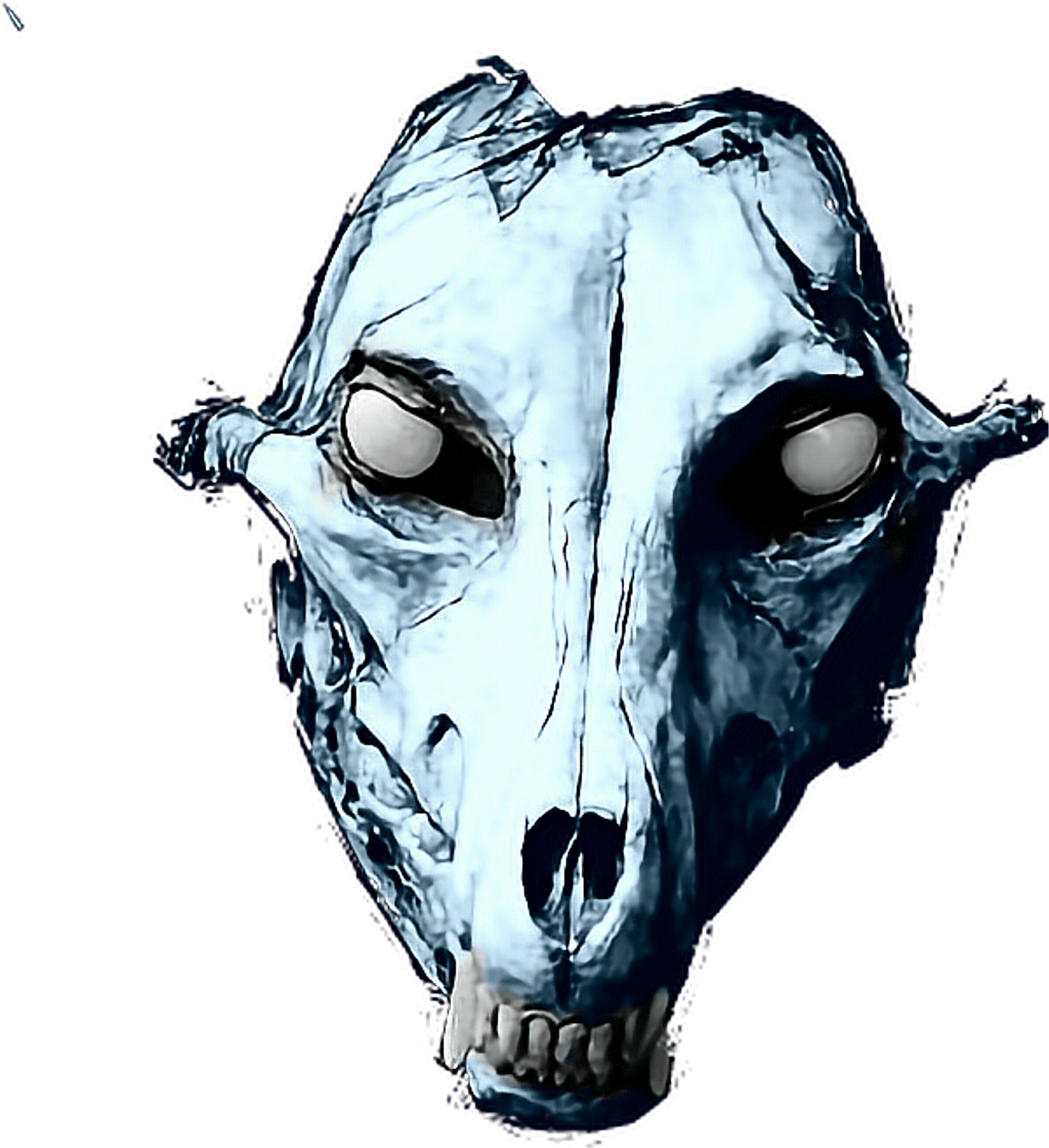#picsart #sticker#sticker #facemask #masks #mask #evil - Scary Animals Masks (1024x1120), Png Download