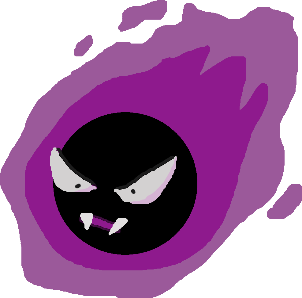 Gastly Yellow (1000x1000), Png Download