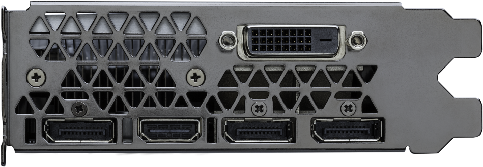 Nvidia Geforce Gtx - Geforce Gtx 1080 Outputs (1024x370), Png Download