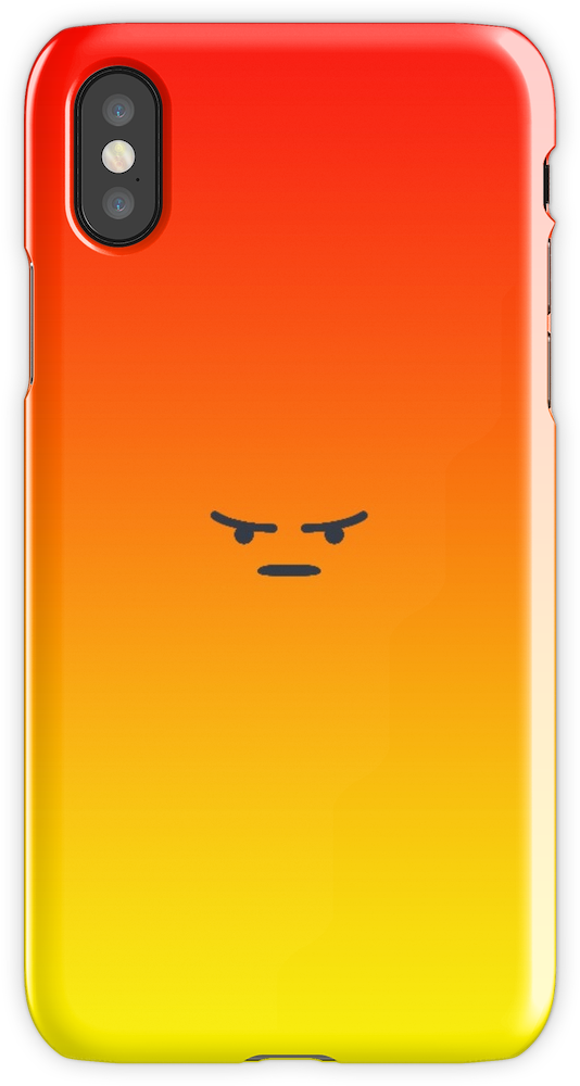 Angry React Iphone X Snap Case - Mobile Phone Case (750x1000), Png Download