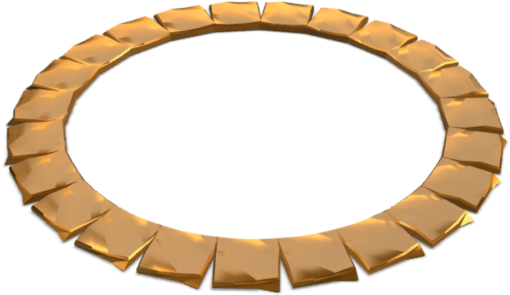 Welded Plate Necklace - Circle (1200x630), Png Download