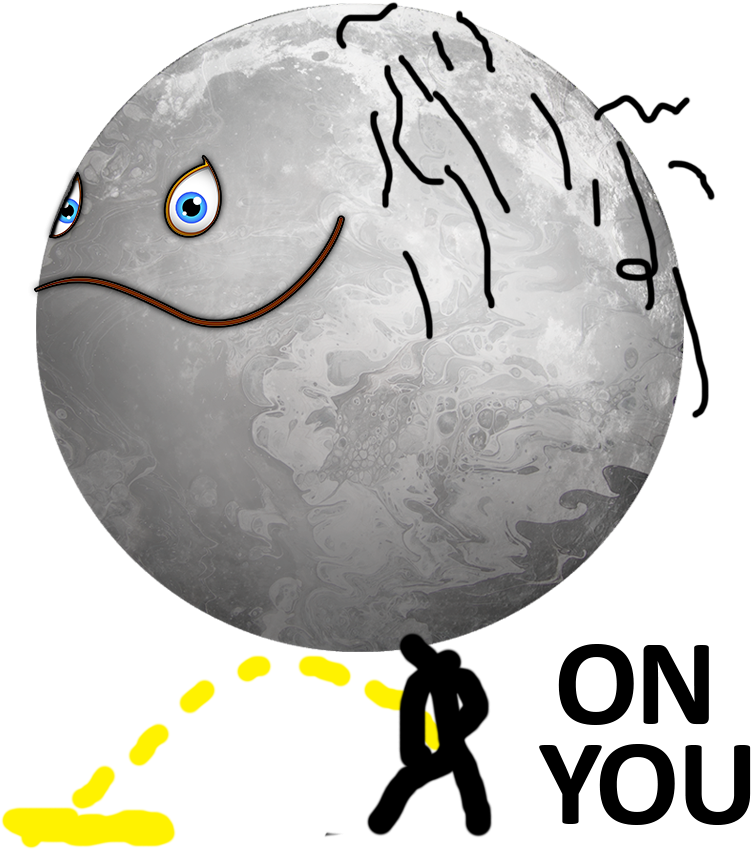 Bad Moon Pee On You - Illustration (927x927), Png Download