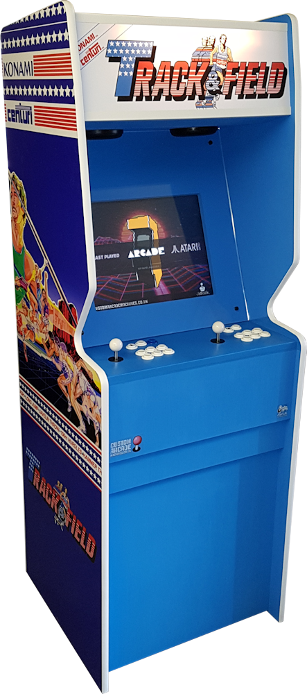 The Track And Field Replica Arcade Machine From Custom - Track And Field Arcade Game (443x1000), Png Download