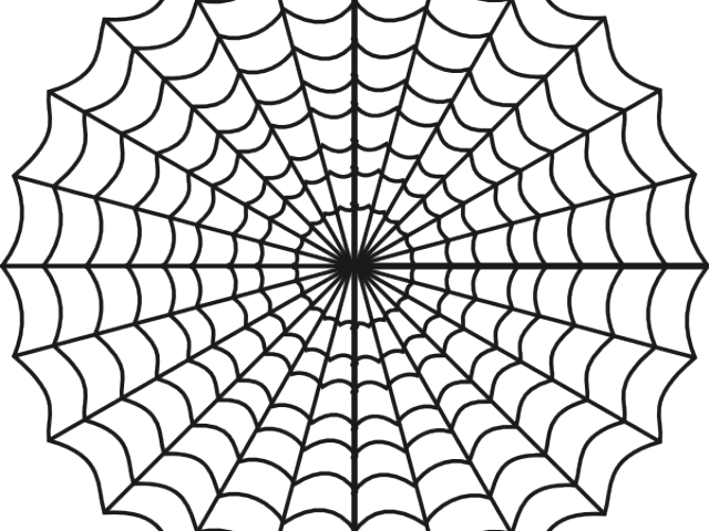 Web Clipart Corner Spider - Spiderman Web Coloring Pages (640x480), Png Download