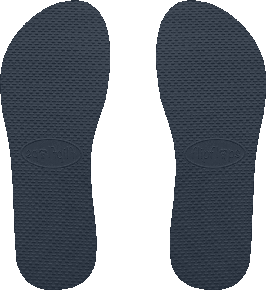 Black - Flip-flops (1000x1000), Png Download