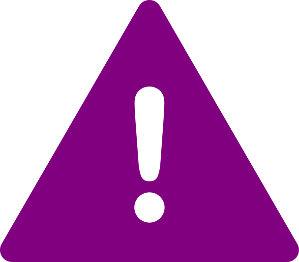 Clip Art File Purplealert Wikimedia Commons Filepurplealertsvg - Purple Exclamation Point Icon (608x533), Png Download