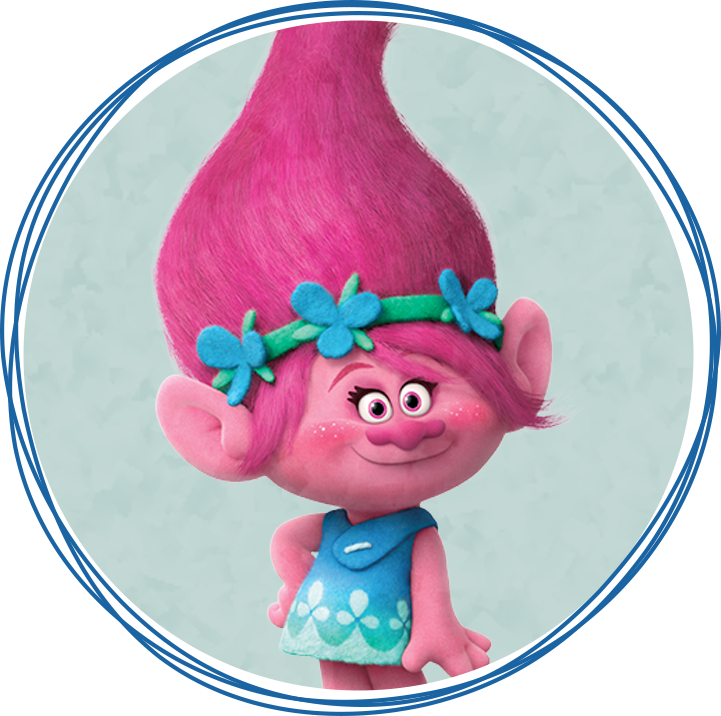 Trolls - Poppy Trolls Png (721x716), Png Download