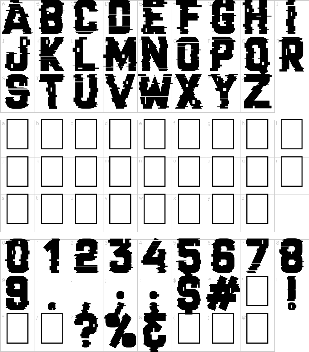 Font Characters - Font Cracked (1000x1150), Png Download