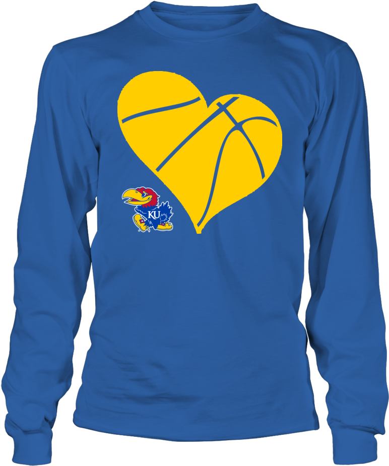 Ku Basketball Heart - Texas Tech Christmas Shirts (1000x1000), Png Download