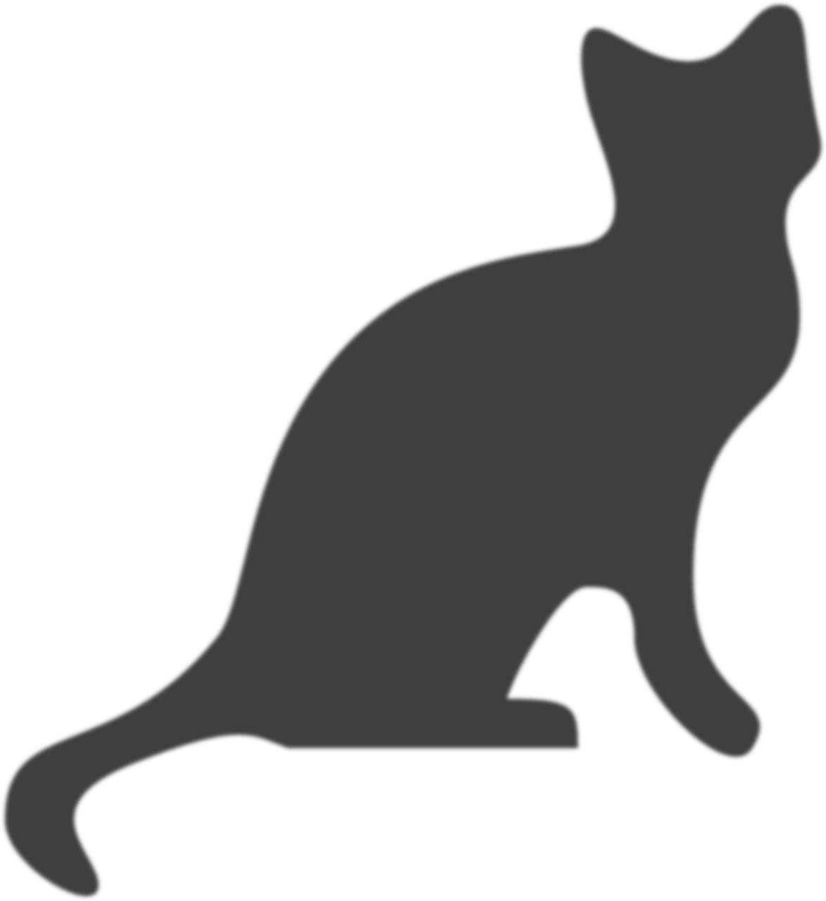 Cat 304156 - Cat Silhouette (1173x1280), Png Download