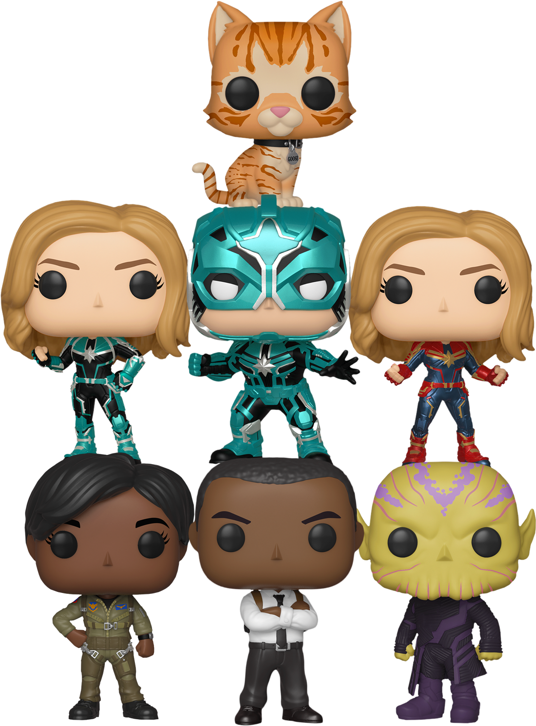 Captain - Funko Pop Captain Marvel 2019 (1100x1489), Png Download