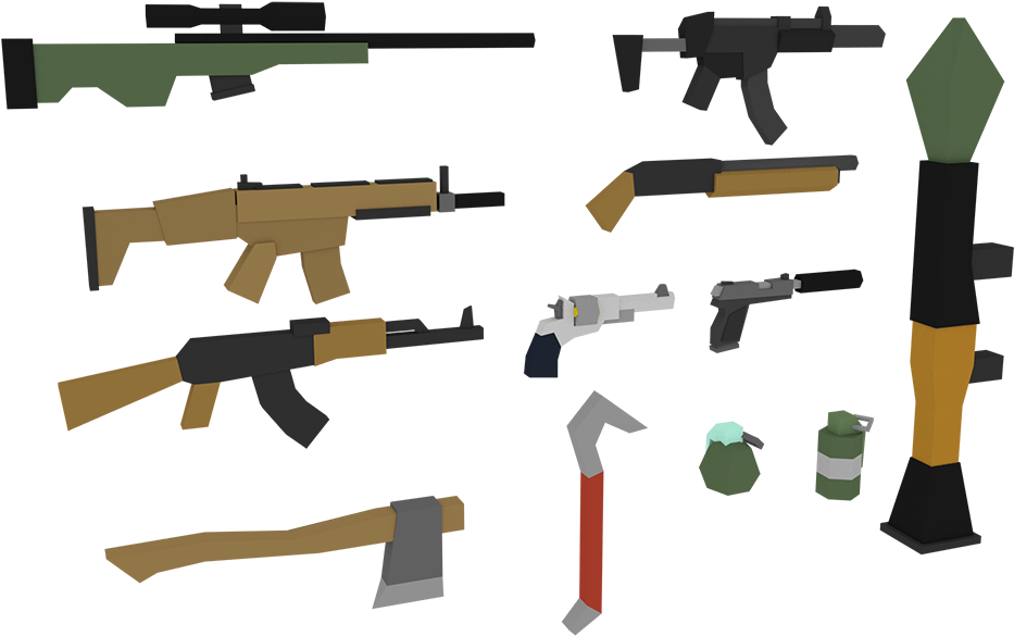 Pack For Simple Low - Simple Weapons (1024x684), Png Download