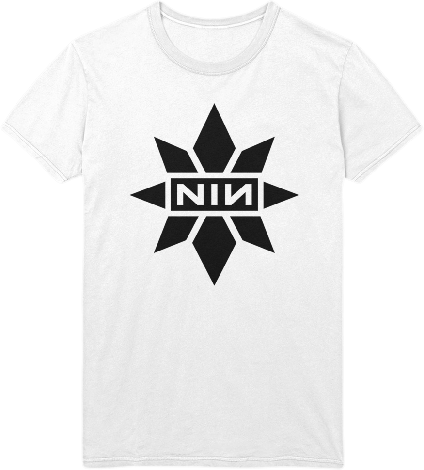 Captain Marvel X Nin White Collab Tee - Nine Inch Nails Captain Marvel (1024x1024), Png Download