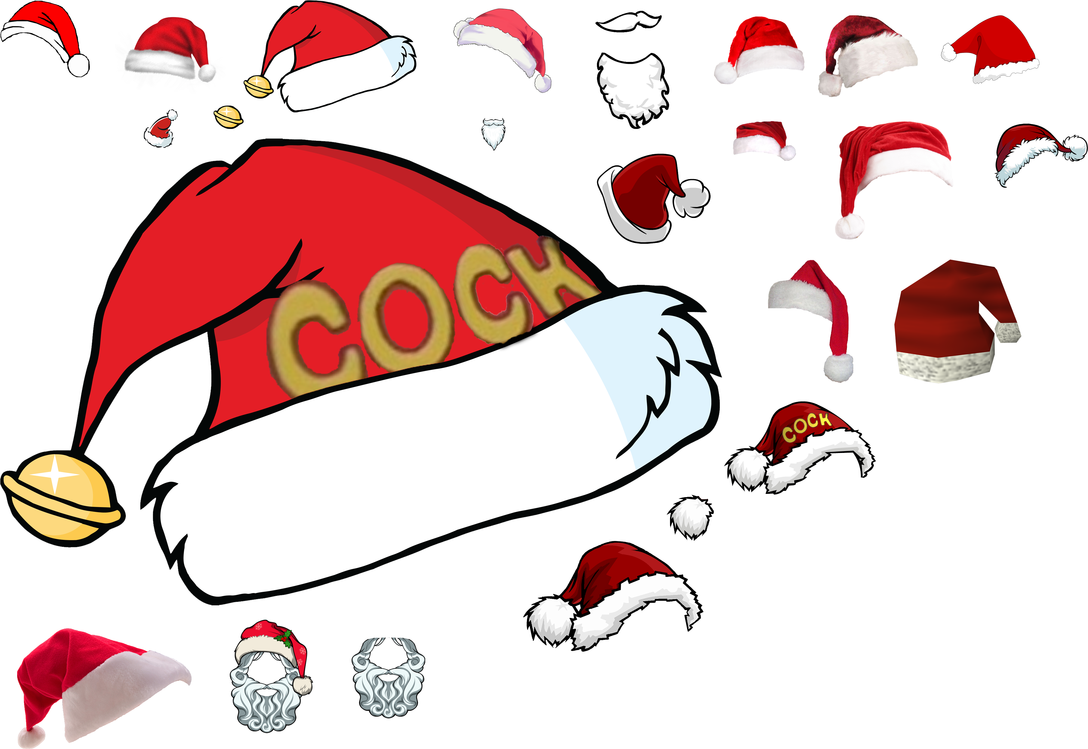 Christmas Spirit 1 - Santa Hat Png Clipart (3710x2595), Png Download