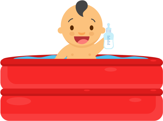 Water Babies - Cartoon (670x492), Png Download
