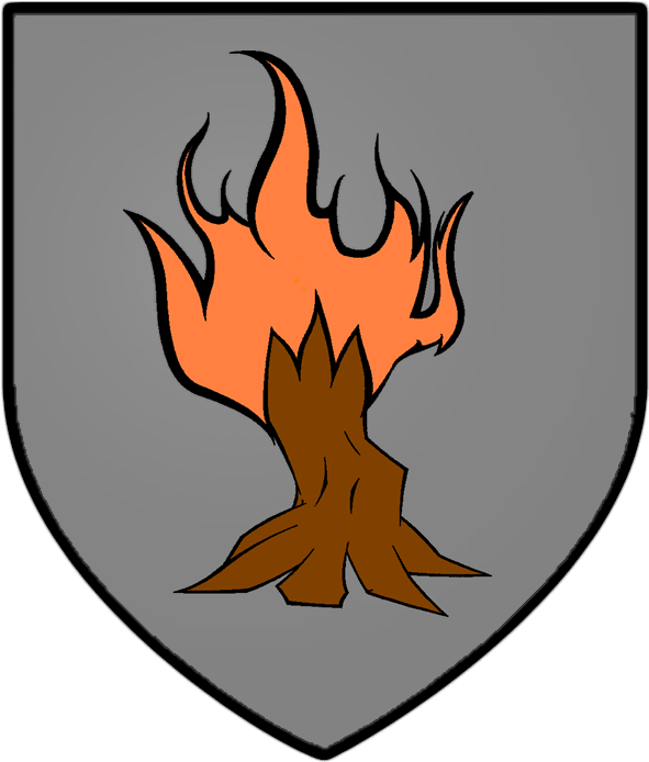 Addam - Fire In A Coat Of Arms (600x803), Png Download