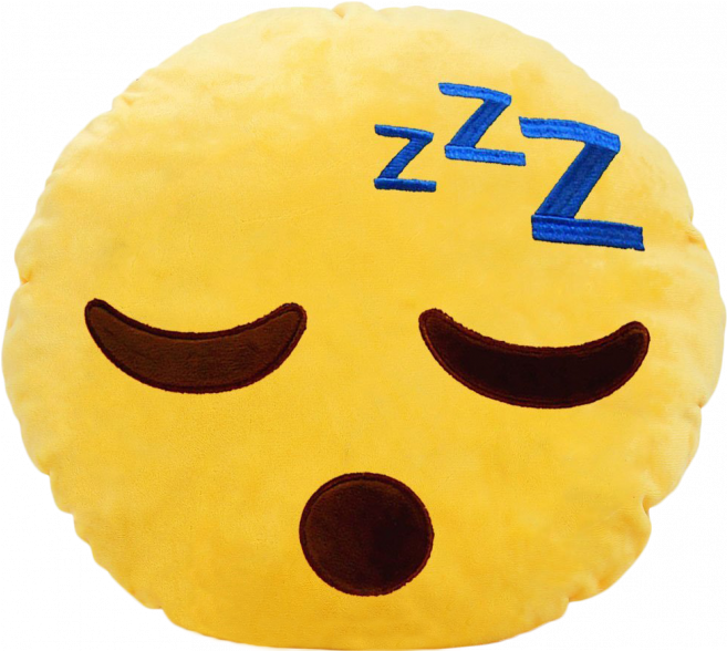 Emoji Cushion - Sleepy - Smiley (940x587), Png Download
