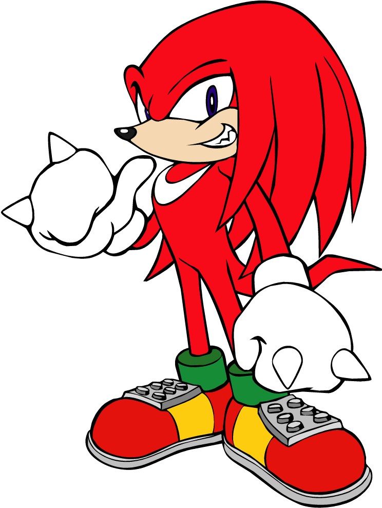 Knuckles 2 - Sonic The Hedgehog Knuckles The Echidna Flickr (744x989), Png Download