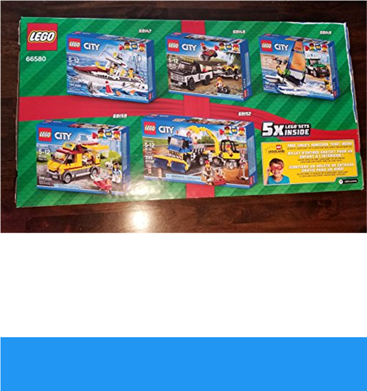 Lego City 5 Set Combo Pack Toys R Us Christmas Exclusive - Toy (735x1100), Png Download