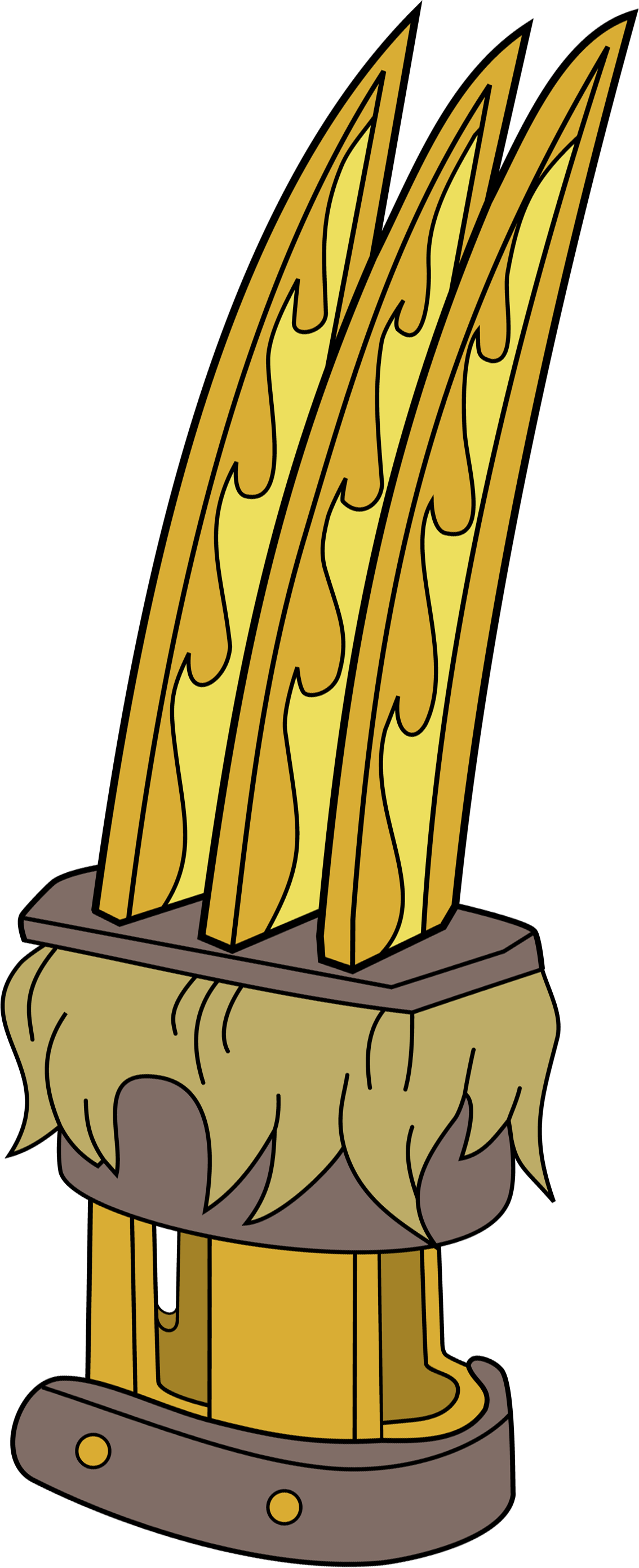 Goldentigerclaws (1134x2779), Png Download