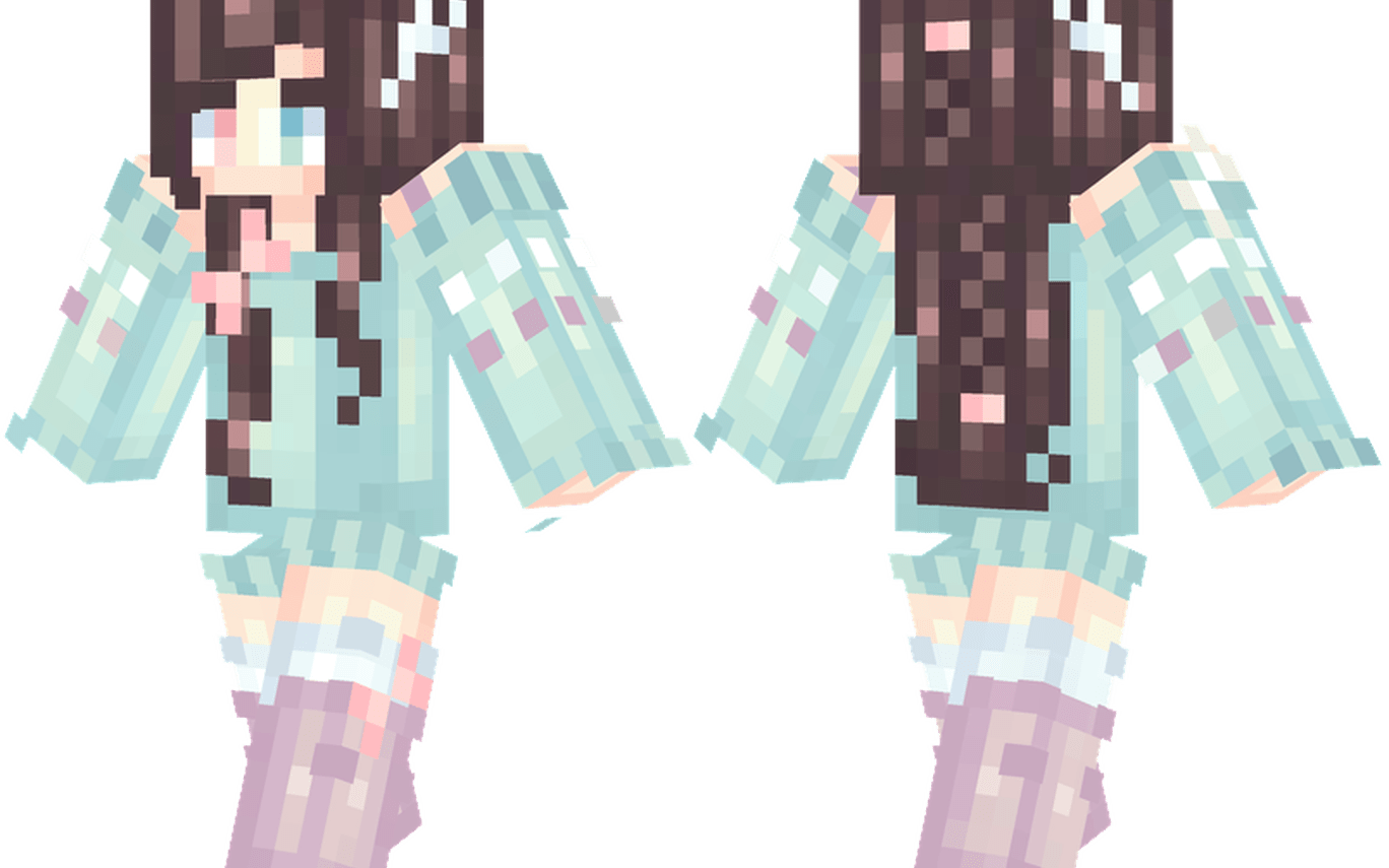 Clover Minecraft Skins Minecraft Skininecraft - Deer Girl Skin Minecraft (1368x855), Png Download