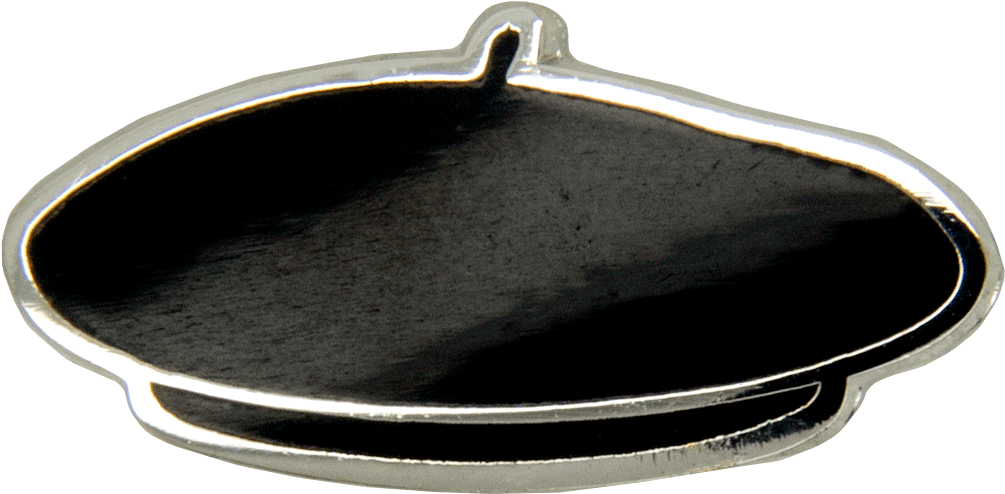 Parisian Beret Cap Pin, Silver/black - Locket (1067x1067), Png Download