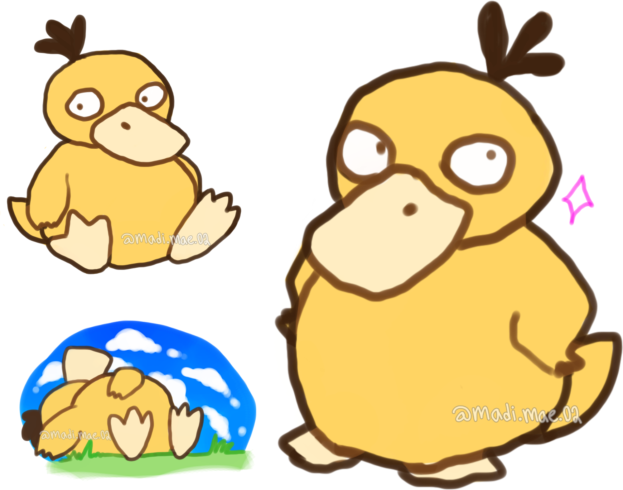 Psyduck Png (2048x1890), Png Download