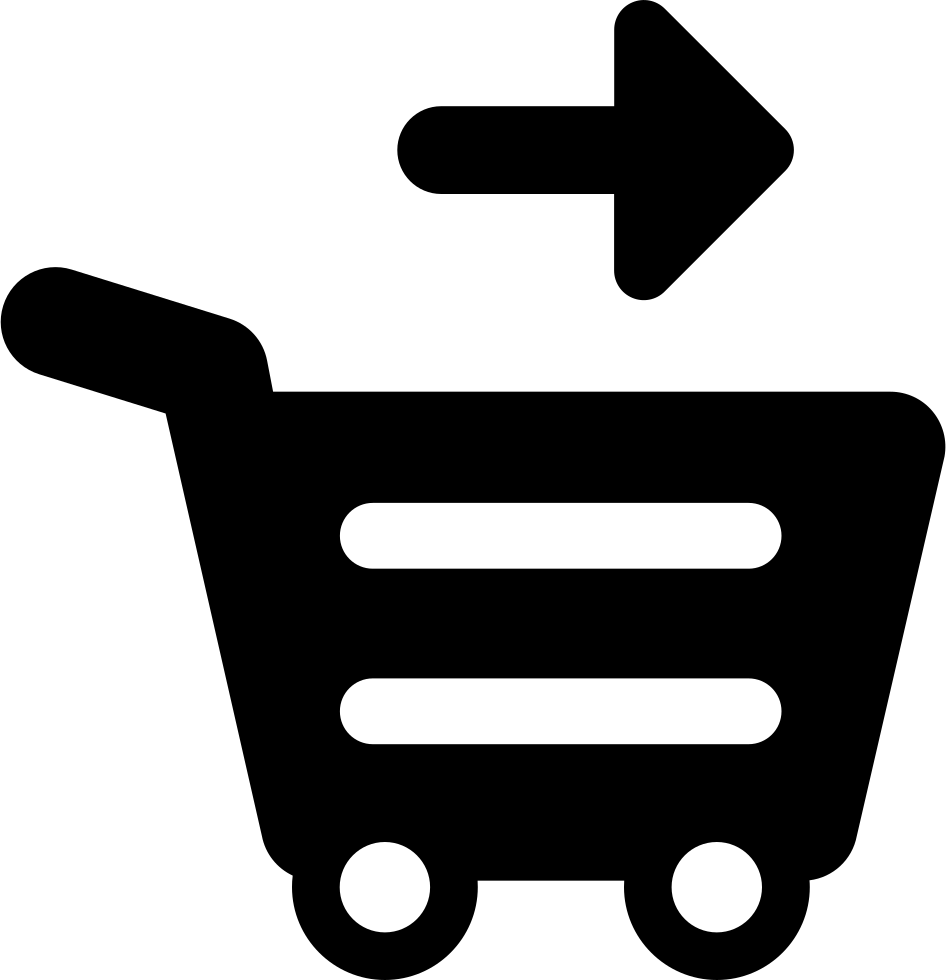 Svg Png Icon Free Download File - Cart Sign (946x980), Png Download