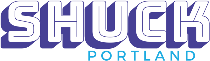 2019 Shuck Logo Dark - Electric Blue (1000x377), Png Download