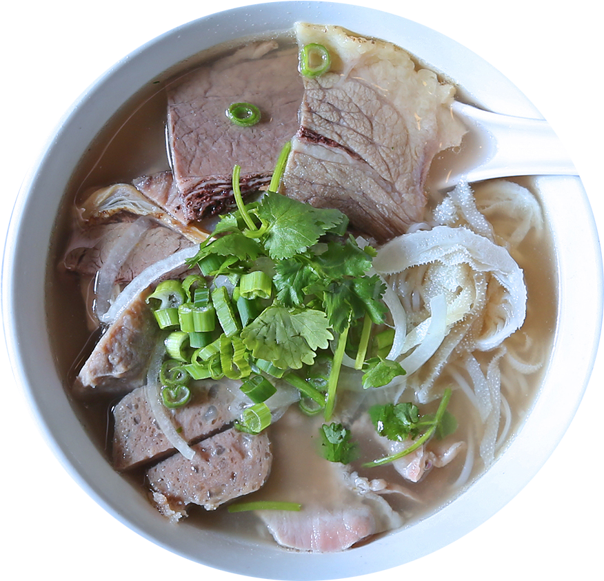 *pho Dac Biet / Special Pho - Boiled Beef (900x900), Png Download