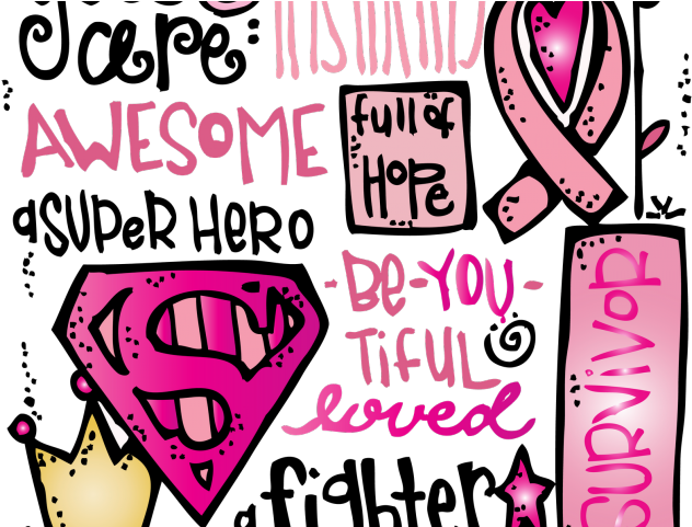 Wonder Woman Clipart Breast Cancer - You Kicked Cancers Butt (640x480), Png Download