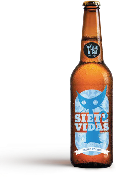 Ginger Cat Beer Beercat Disculpi Studio - Beer Bottle (650x650), Png Download
