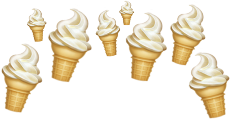 #emoji#icecream #crown#эмоджи#мороженое - Ice Cream Cone (1024x1024), Png Download