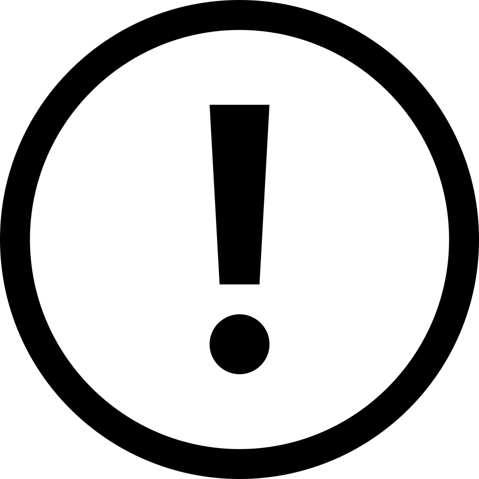 Png File Svg - Exclamation Mark Icon Png (980x980), Png Download