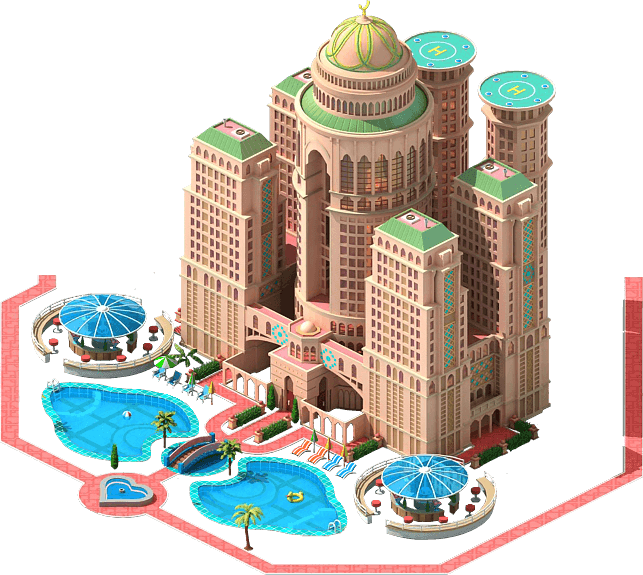 Heart Of The Desert Hotel - Commercial Building (643x575), Png Download