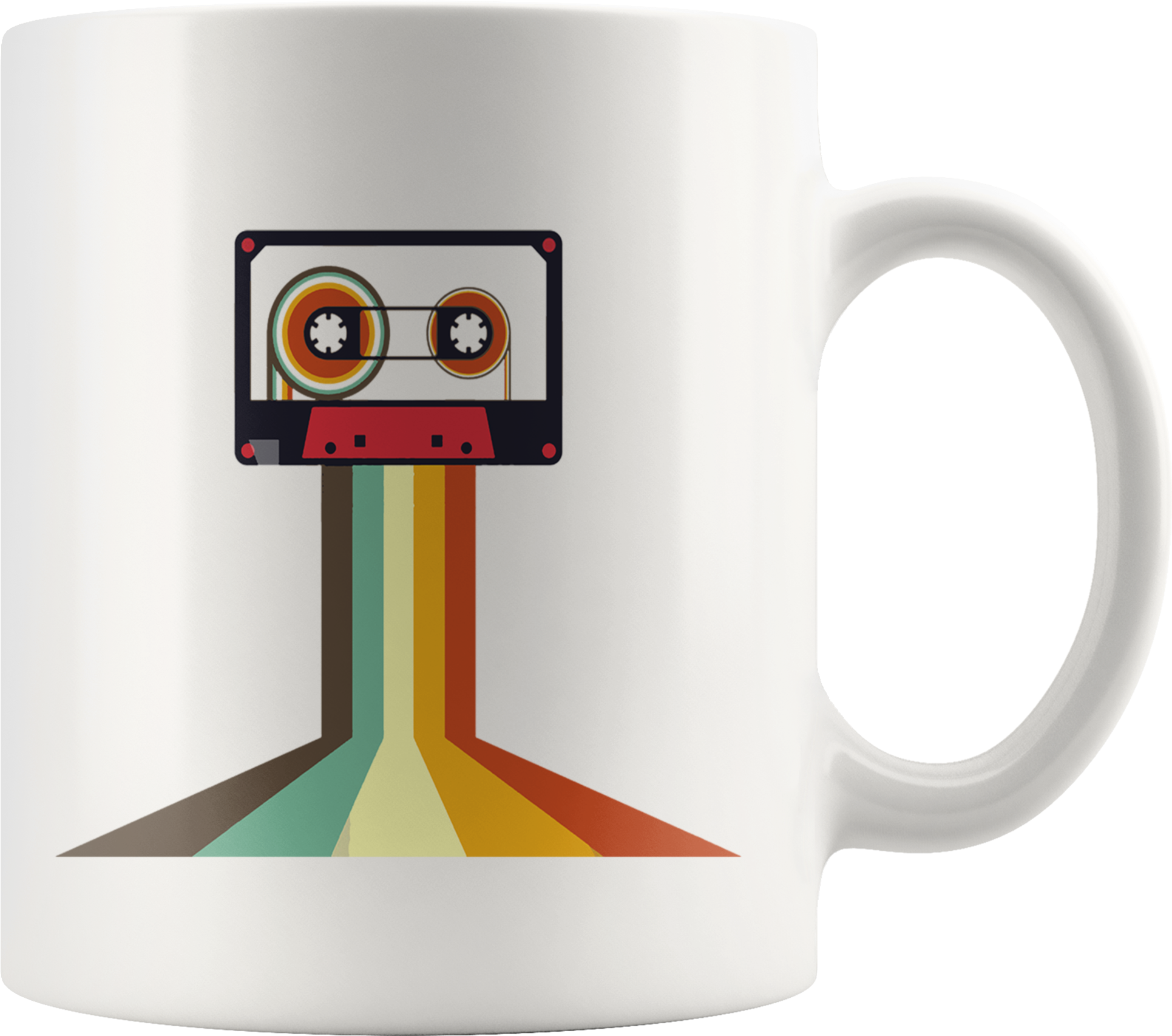 Cassette Retro Vintage Style Mug - Cassette Retro (2000x2000), Png Download