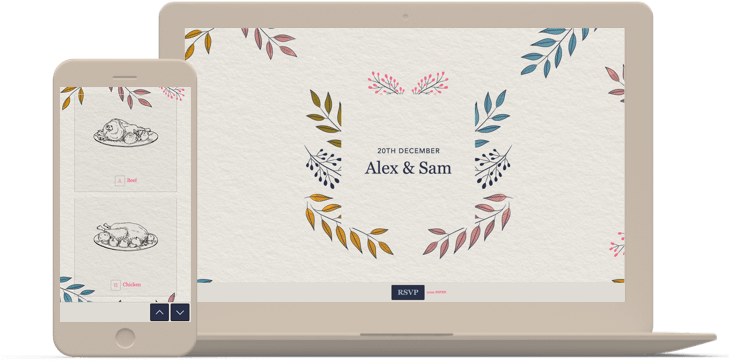 Online Wedding Invitations Typeform Wedding Online - Typeform Welcome Page Examples (757x413), Png Download