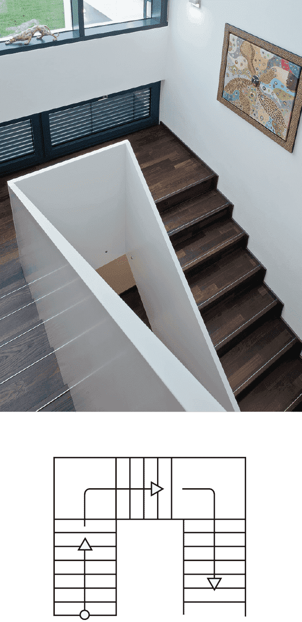 Straight Stairs - Stairs (600x1236), Png Download