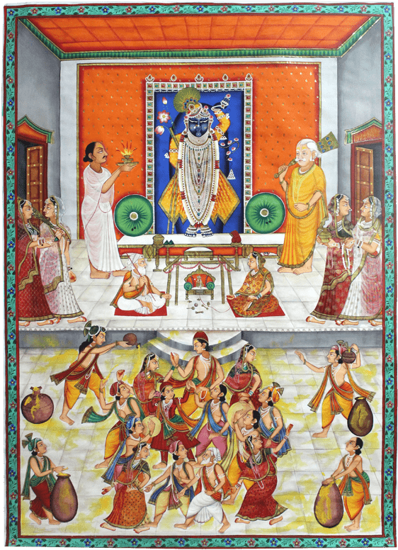 Bhog Ambrosia Min Pichwai Paintings, Lord Krishna, - Religion (800x800), Png Download